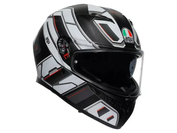 קסדה מלאה AGV K3 RIVIA צבע שחור לבן מט