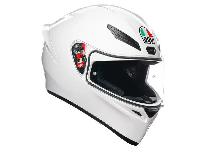 קסדה מלאה לבן מבריק – AGV K1-S